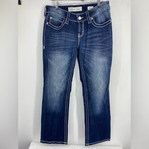 BKE Dark Blue Straight Leg Jeans